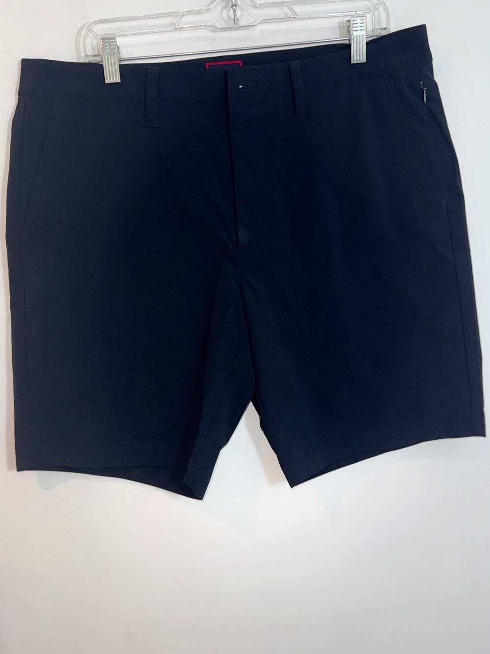 UNTUCKit Navy Flat Front Performance Shorts